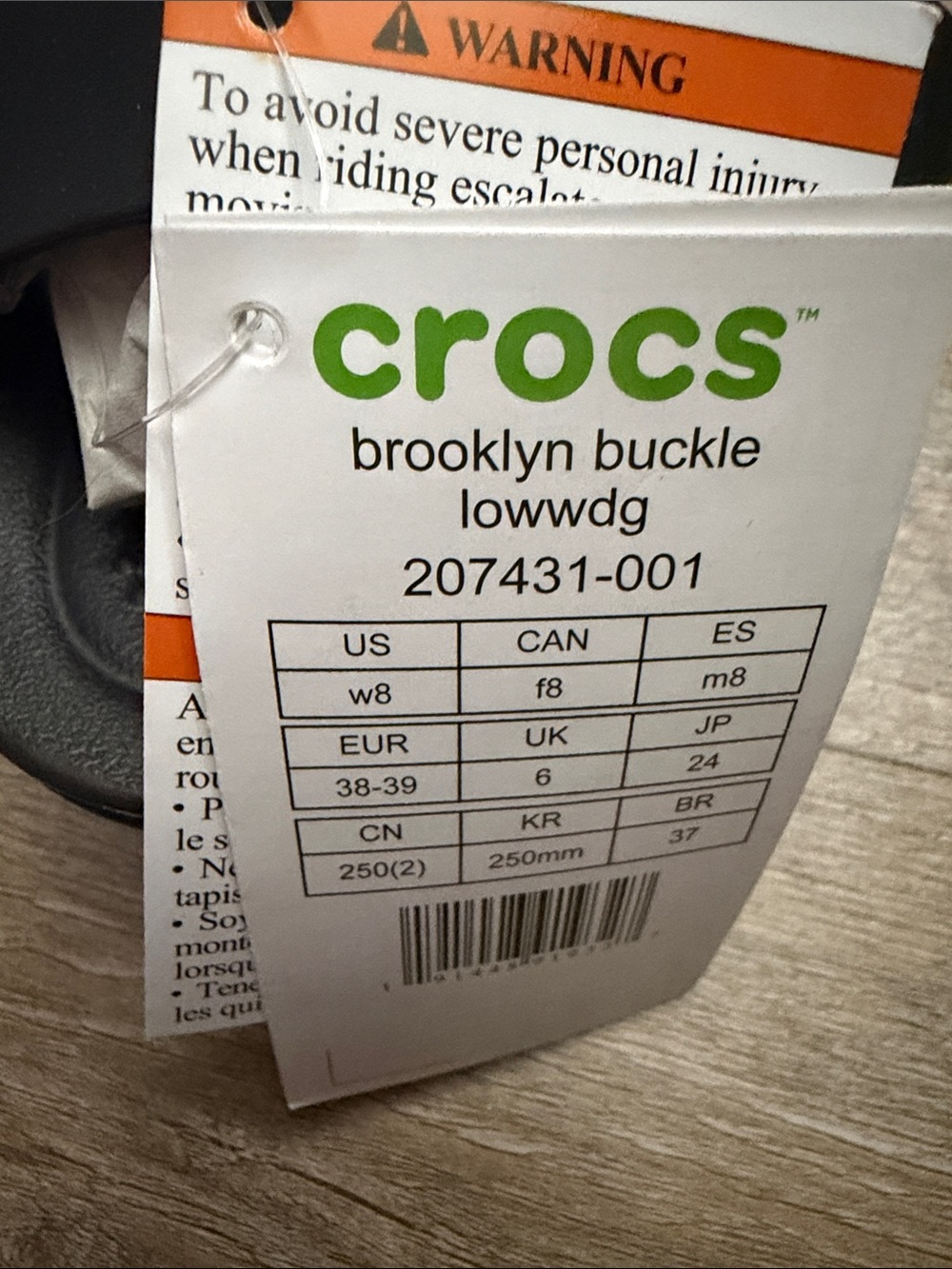 CROCS Brooklyn Buckle Slide - Black - Picture 2 of 3